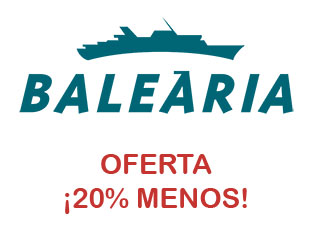 Código descuento 20% menos Balearia