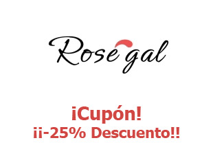 Cupones de Rosegal 25% menos