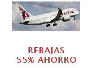 Cupón descuento 40% menos Qatar Airways