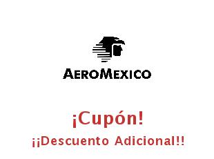 Cupones Aeromexico hasta 20% de ahorro