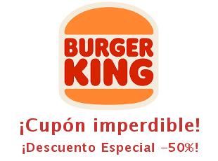 Descuentos y Promociones de hasta 50% en Burger King España