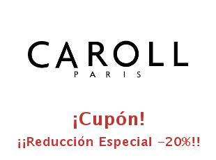 Descuento -20% Códigos Promocionales en Caroll