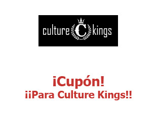 Cupones de Culture Kings hasta 30% menos