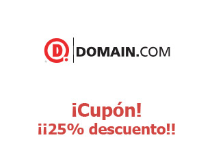 Cupón descuento Domain.com 25%