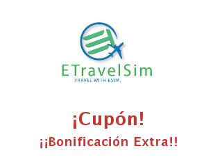 Cupones promocionales de 5% de descuento en eTravelSIM 