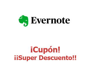 Cupón descuento Evernote hasta -20%