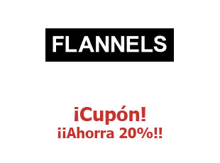 Cupón descuento Flannels 20% menos