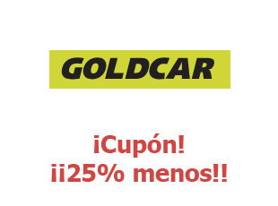 Código promocional Goldcar hasta 25% menos