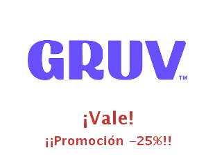 Descuento -25% y Promociones en Gruv.com