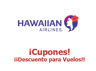 Cupones Hawaiian Airlines hasta 50% menos
