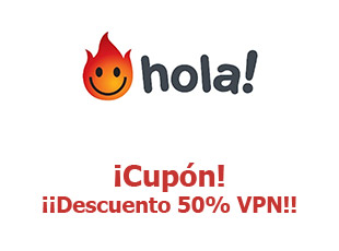 Cupón descuento Hola VPN -50% garantizado