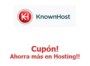 Código promocional Known Host hasta -75%