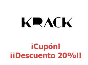 Ofertas y códigos promocionales de Krack hasta 20% menos