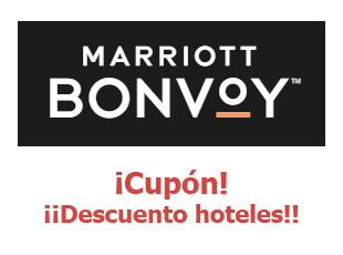 Cupón descuento Marriott hasta 50%