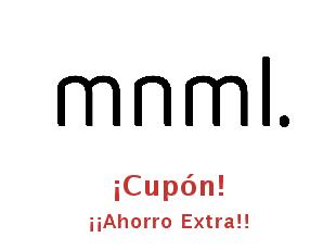 Cupón descuento mnml hasta -30%