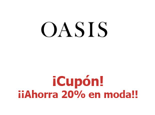 Cupones Oasis hasta 20% menos