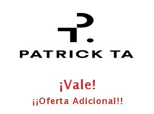 Código descuento Patrick Ta hasta 15% menos