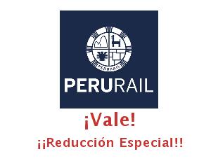 Descuentos PeruRail hasta 50% menos