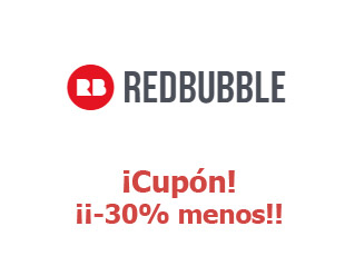 Cupón descuento RedBubble hasta 30% menos
