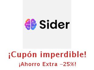 Descuentos hasta -25% de Sider | Códigos Promocionales