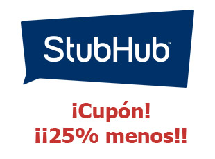 Ofertas y códigos promocionales de StubHub hasta 20$ menos
