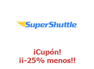 Descuentos SuperShuttle 25% menos
