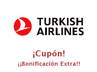 Cupones de Turkish Airlines hasta 25% de ahorro