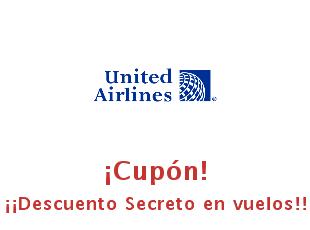 Código promocional United Airlines hasta 70% menos