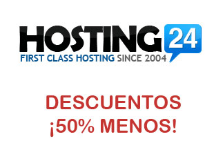 Promoción 50% de Hosting24