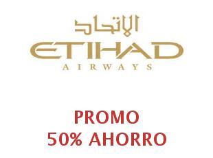 Cupones Etihad Airways hasta 20% menos