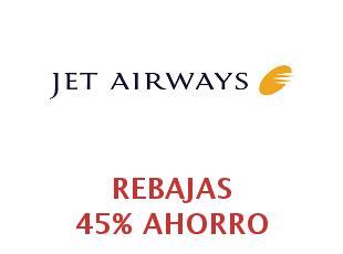 Ofertas y códigos promocionales de Jet Airways hasta 25% menos