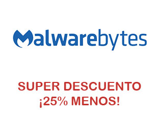Descuento 20% menos Malware Bytes