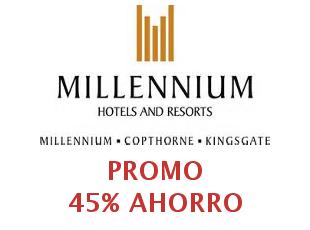 Cupón descuento 30% menos Millennium Hotels