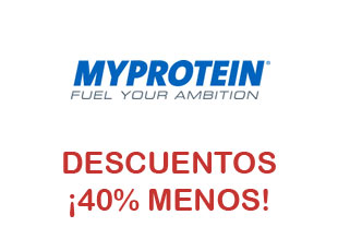 Descuento 40% + envío gratis Myprotein