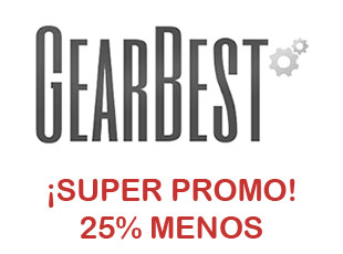 Código promocional GearBest ⇒ descuento 25%