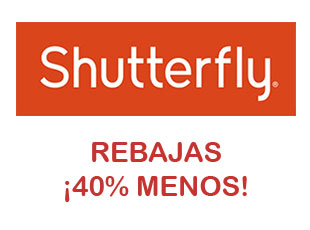 Códigos descuento 40% de Shutterfly