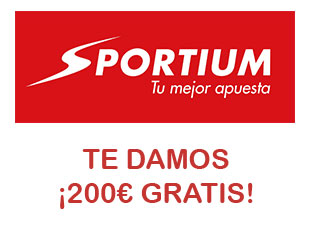 Cupón descuento 200 euros Sportium