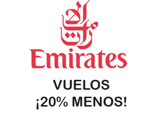Ahorra 45 euros en tu vuelo con Emirates